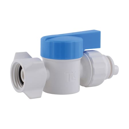 Sharkbite SharkBite Quick Connect 1/2 in. Push X 1/2 in. FPT Plastic Straight Stop Valve 25662